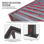 [10X19FT] Premium Powder-Coated Aluminum Pergola With Adjustable Louvers (SAK78345)