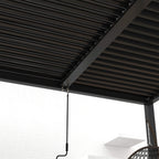 [10X19FT] Premium Powder-Coated Aluminum Pergola With Adjustable Louvers (SAK78345)