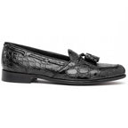 11-582-BLK FRANCO Crocodile Tassel Loafer, Black