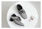 Spring new single shoes women wear lazy shoes with thick with laced cloth British wind wild women shoes