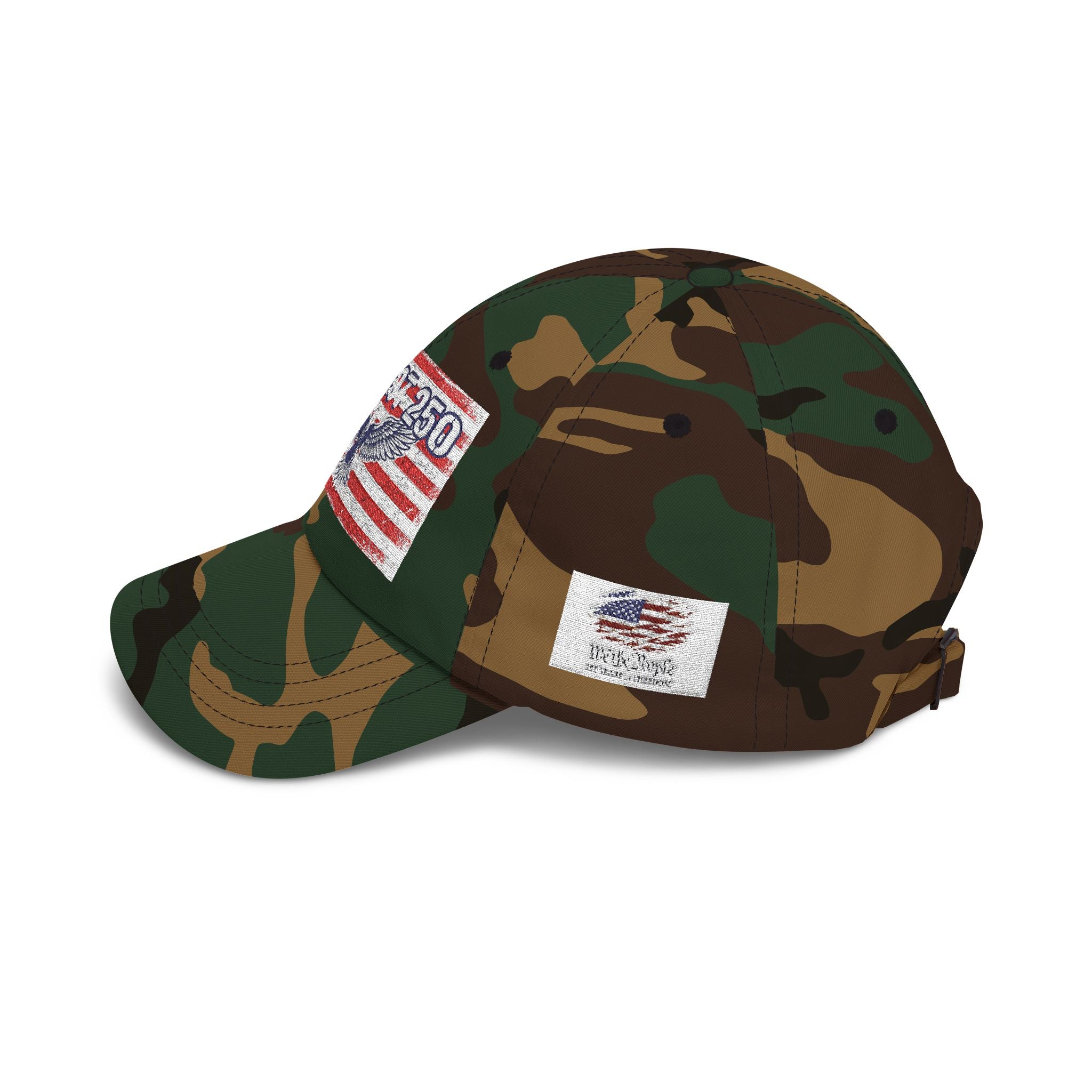 Patriot 250 Eagle Flag Dad Cap | American Flag Vintage Baseball Hat | Vintage USA Eagle Cap | Patriotic Adjustable Baseball Hat | Fourth of July
