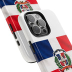 Dominican Flag Tough Phone Case Protective Patriotic Phone Cover