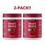 Snap Supplements Heart Beets Organic Beet Root Powder 2-Pack, 60 Servings Total (17.6 oz), Mixed Berry Cardiovascular Support with Nitric Oxide & B Vitamins
