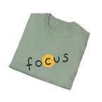 Focus Unisex Softstyle T-Shirt - Casual Wear, Motivational Gift, Inspirational Tee, Everyday Comfort, Unisex Apparel