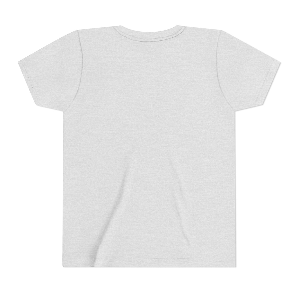 Youth Tee — "Punch Love" Monkey Hugging Pink Teddy Cute Kids Valentine Shirt