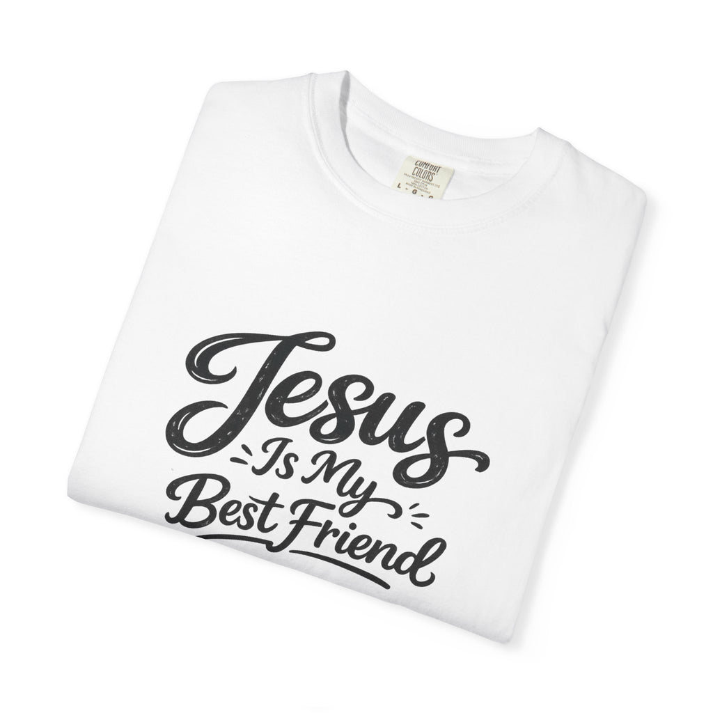 Jesus Is My Best Friend T-Shirt — Faith Christian Tee with Back Cross
