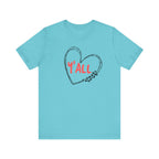 Heartfelt Love Unisex Tee - Casual Style, Y'all Shirt, Gift for Friends, Valentine's Day, Cozy Outfit, Everyday Wear