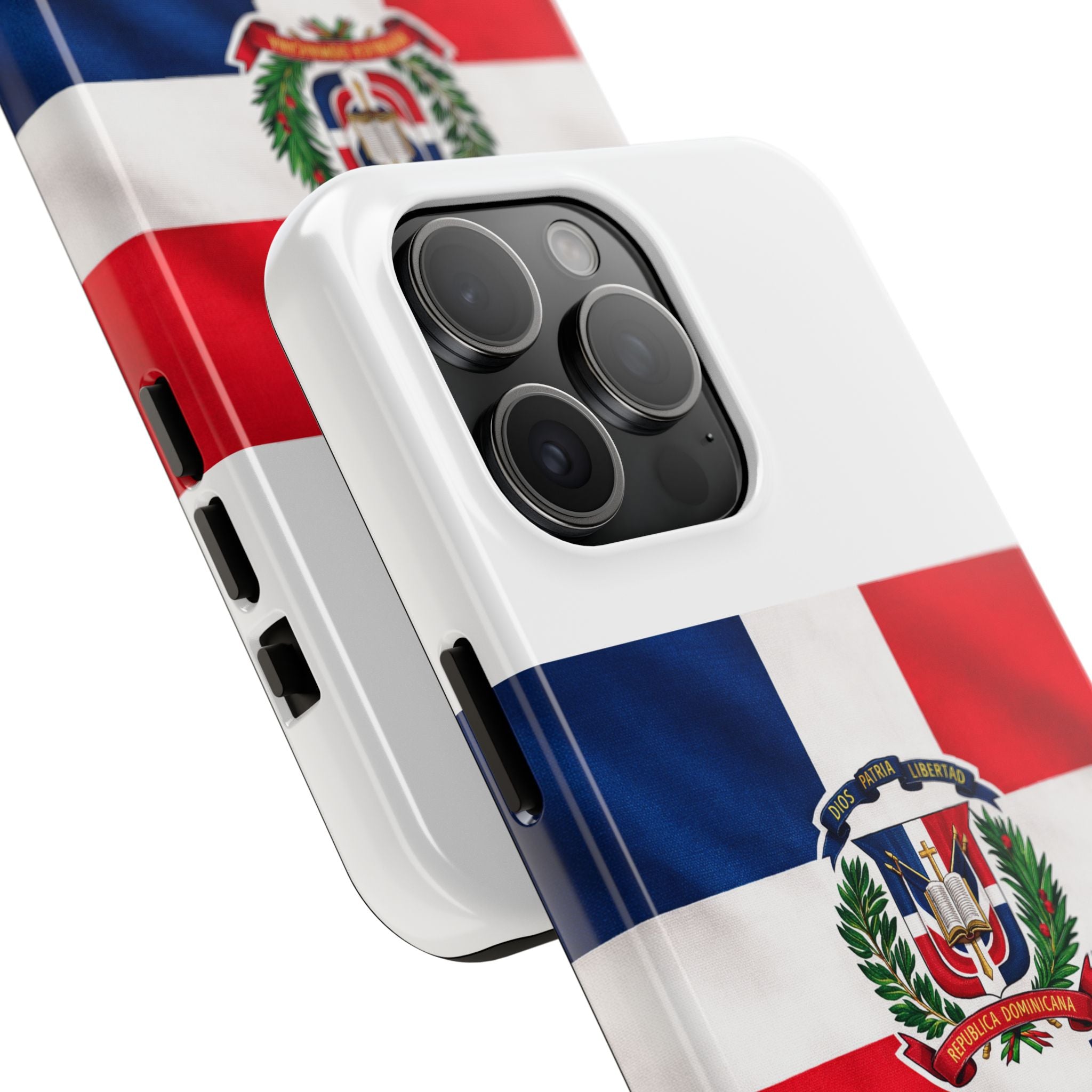 Dominican Flag Tough Phone Case Protective Patriotic Phone Cover