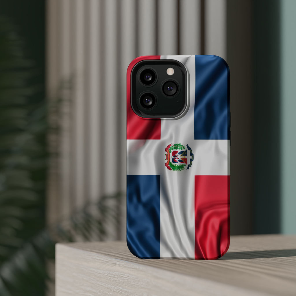 Dominican Republic Flag Magnetic Impact Resistant Phone Case