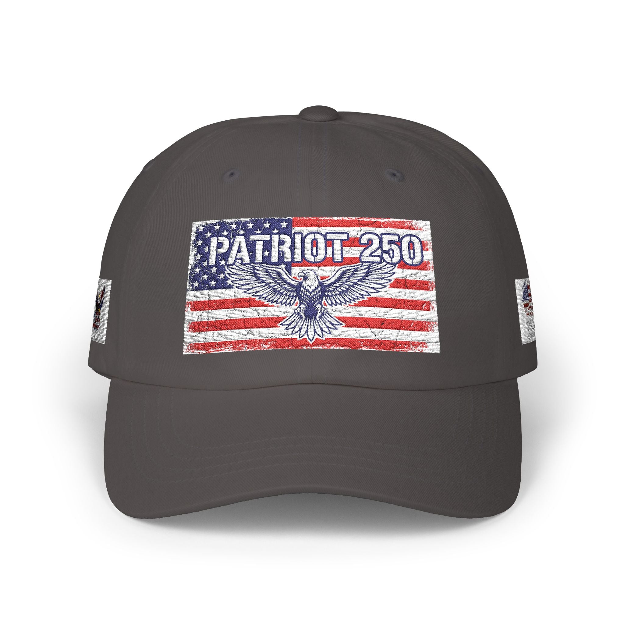 Patriot 250 Eagle Flag Dad Cap | American Flag Vintage Baseball Hat | Vintage USA Eagle Cap | Patriotic Adjustable Baseball Hat | Fourth of July