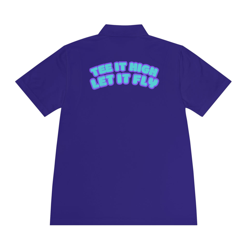 Tee-bone - Golf Polo Shirt with 'Tee It High, Let It Fly' Design