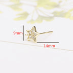 Gold Star Hoop Earrings for Women earringEarrings for WomenGold Star EarringsGold Star Earrings for WomenStar Earrings for Women