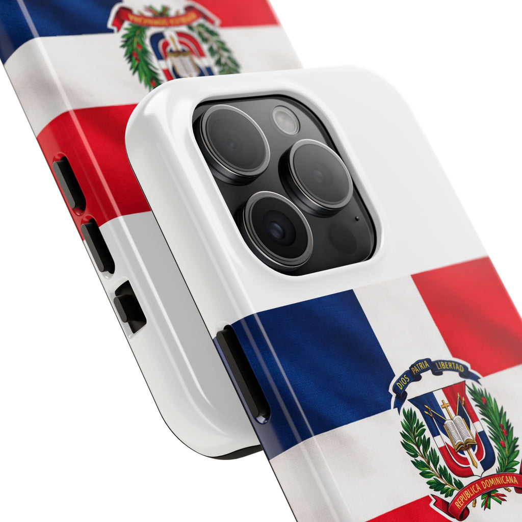 Dominican Flag Tough Phone Case Protective Patriotic Phone Cover