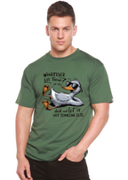 Whatever Life Throws at You Funny Unisex Bamboo/Cotton Graphic T-Shirt