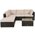 6 Pieces Outdoor Patio Rattan