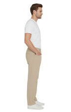 Men's Casual Elastic Waist Denim & Twill Pull on Jeans Pants