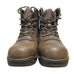Nortiv8 Mens Size 12 Brown 1" Heel Ankle Boots Lace Up Round Closed Toe Shoes