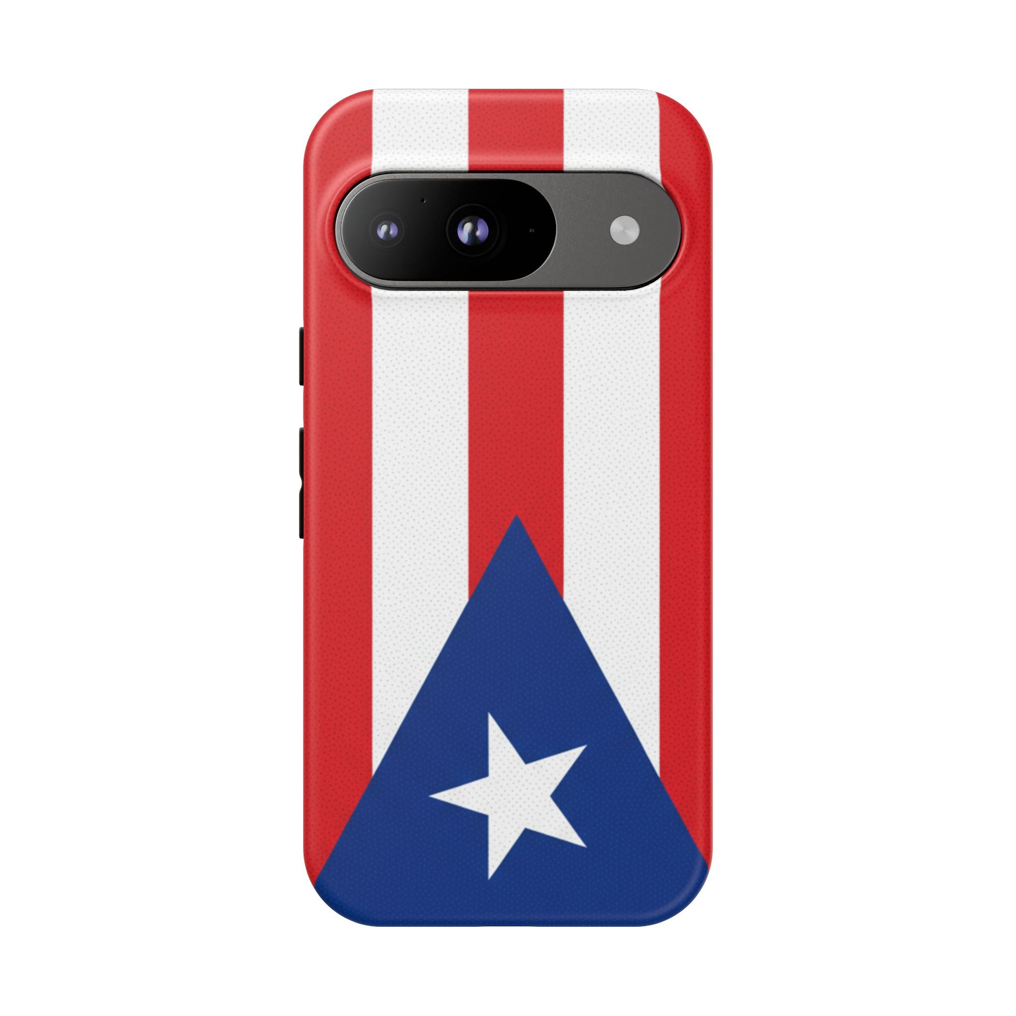 Puerto Rico Flag Tough Phone Case Patriotic Red & White Stripe Design