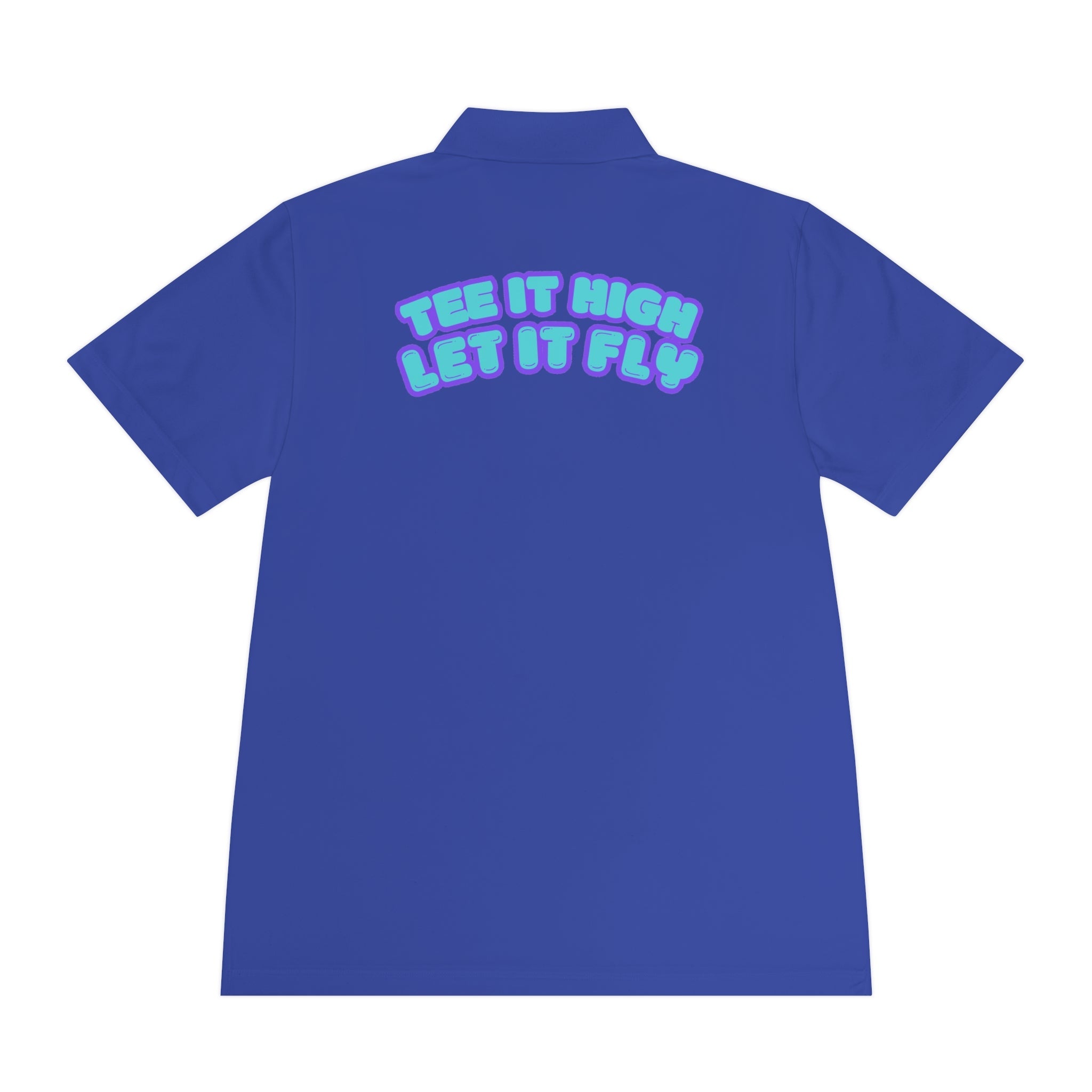 Tee-bone - Golf Polo Shirt with 'Tee It High, Let It Fly' Design