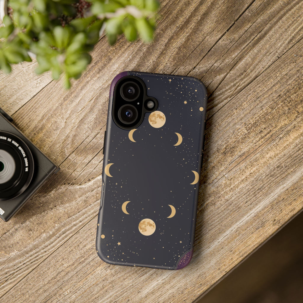 Moon Phases Phone Case — Celestial Night Sky iPhone Case