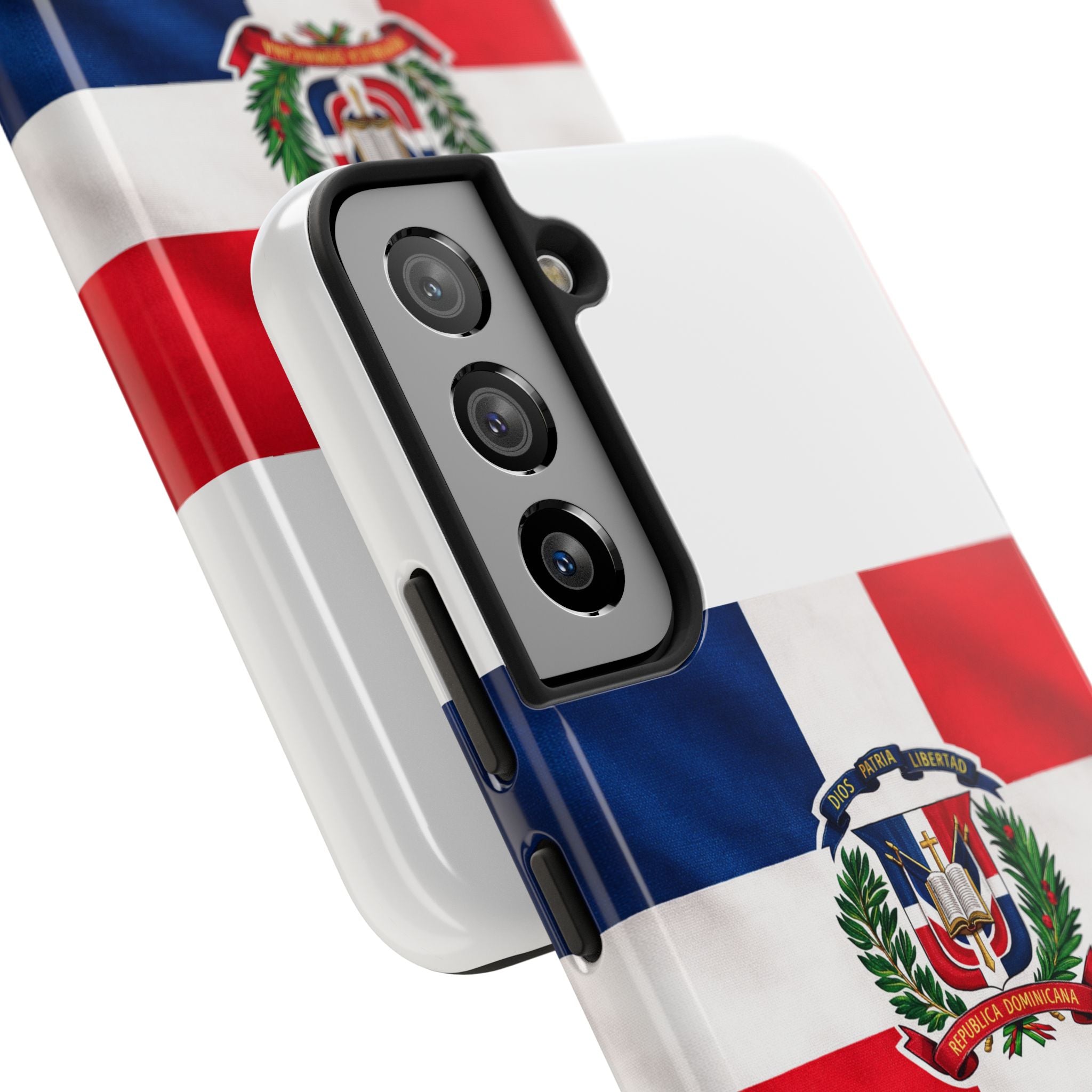 Dominican Flag Tough Phone Case Protective Patriotic Phone Cover
