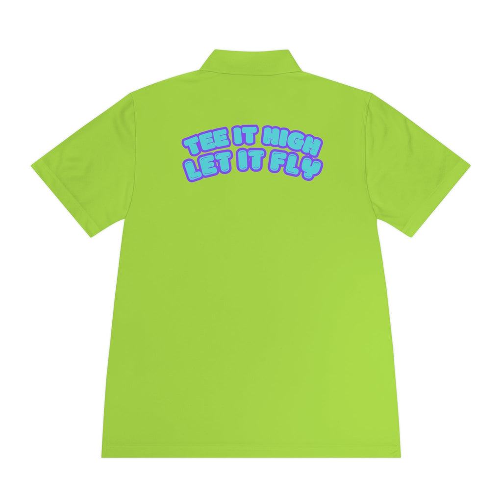 Tee-bone - Golf Polo Shirt with 'Tee It High, Let It Fly' Design