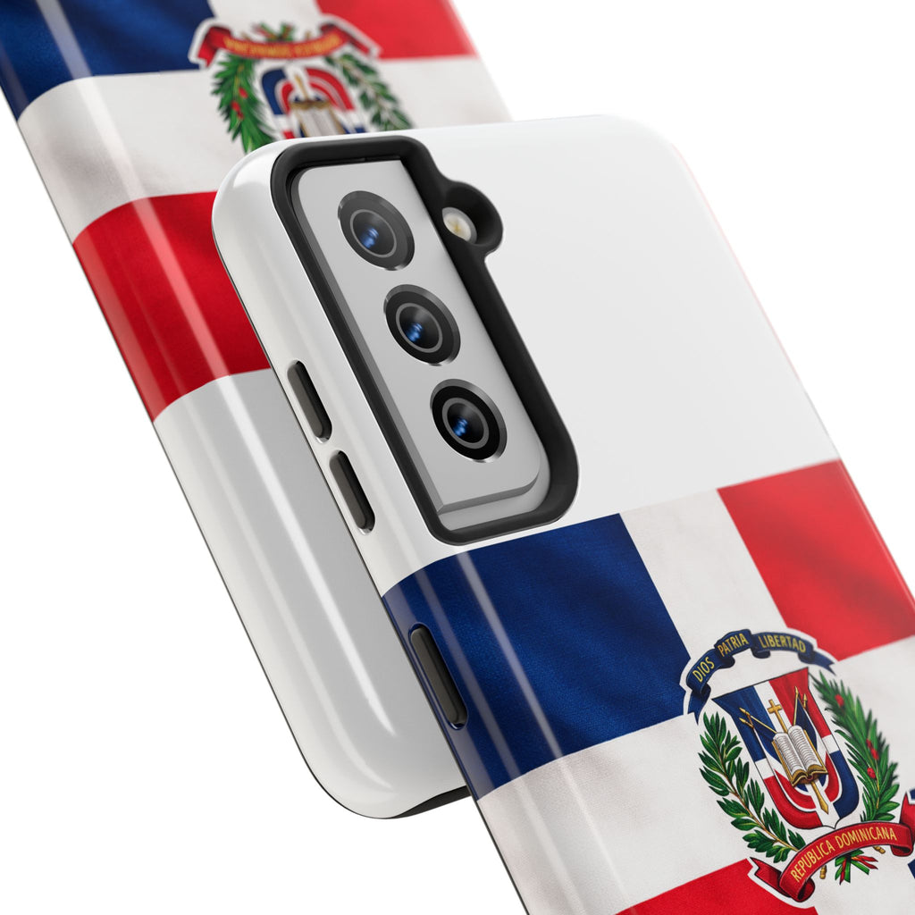 Dominican Flag Tough Phone Case Protective Patriotic Phone Cover