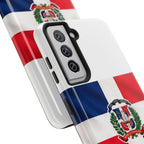Dominican Flag Tough Phone Case Protective Patriotic Phone Cover
