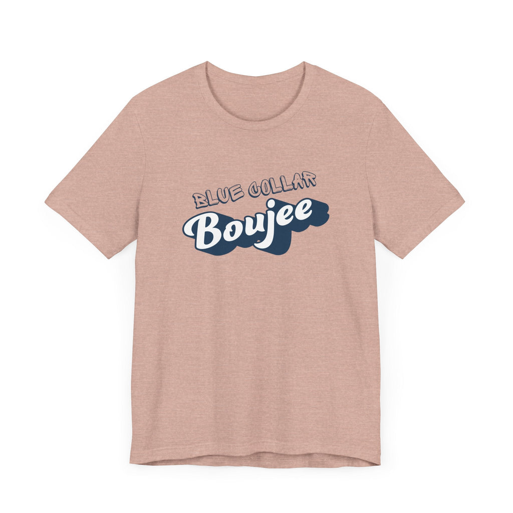 Boujee Blue Collar Unisex Tee, Trendy Graphic Shirt, Casual Wear, Gift for Him/Her, Fun Attire for Themed Parties