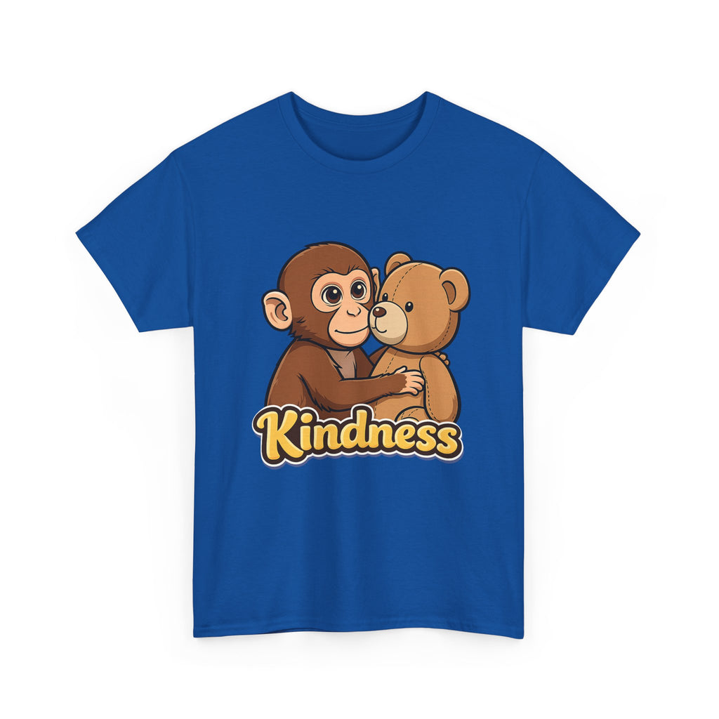 Kindness Monkey & Bear T-Shirt — Cute Hug Graphic Tee