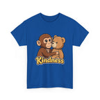 Kindness Monkey & Bear T-Shirt — Cute Hug Graphic Tee