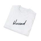 Blessed Unisex Softstyle T-Shirt, Inspirational Tee, Faith-Based Apparel, Positive Vibes Shirt, Gift for Friends, Everyday Wear