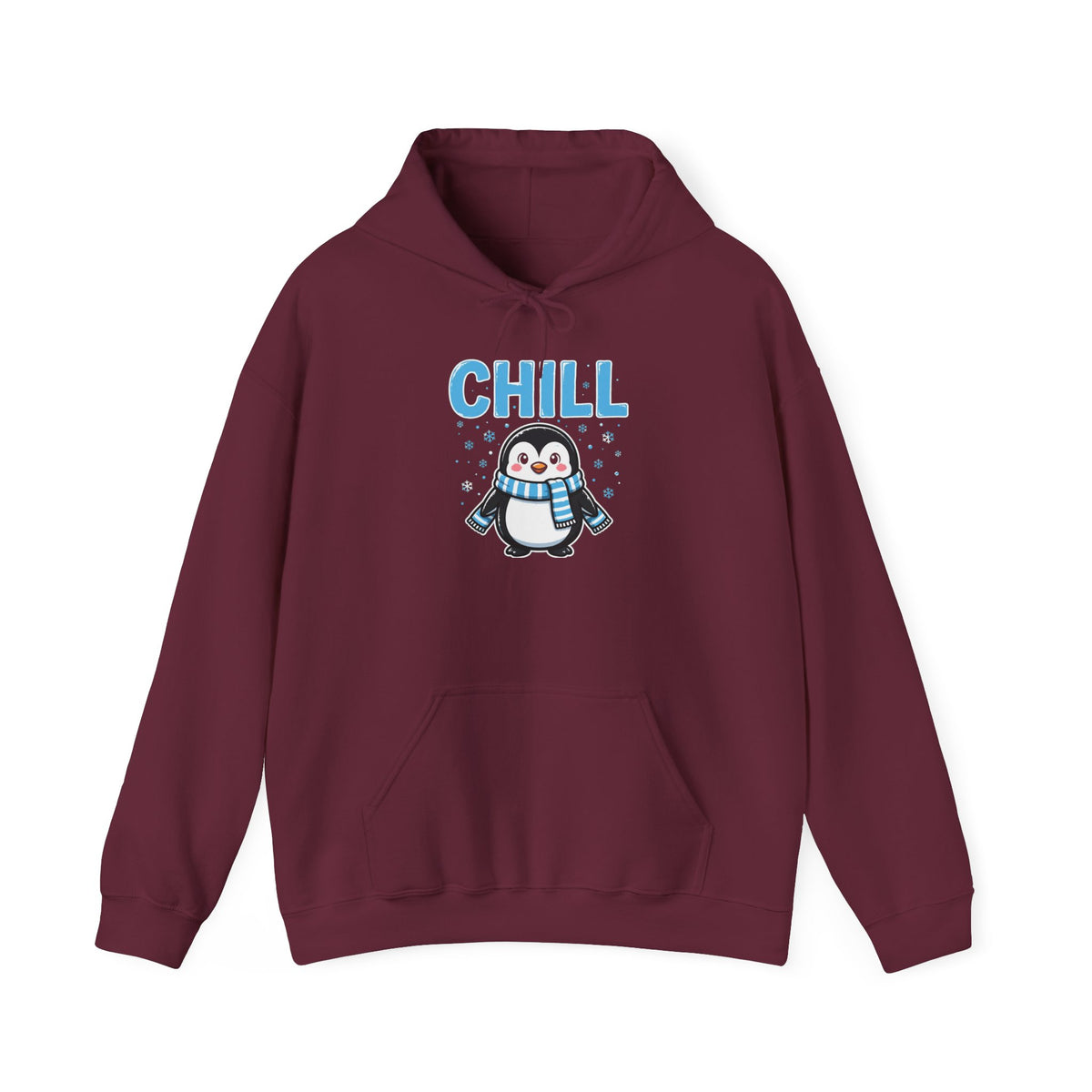 Chill Penguin Winter Hoodie — Cozy Pullover Hoodie, Winter Gift | Winstar4U