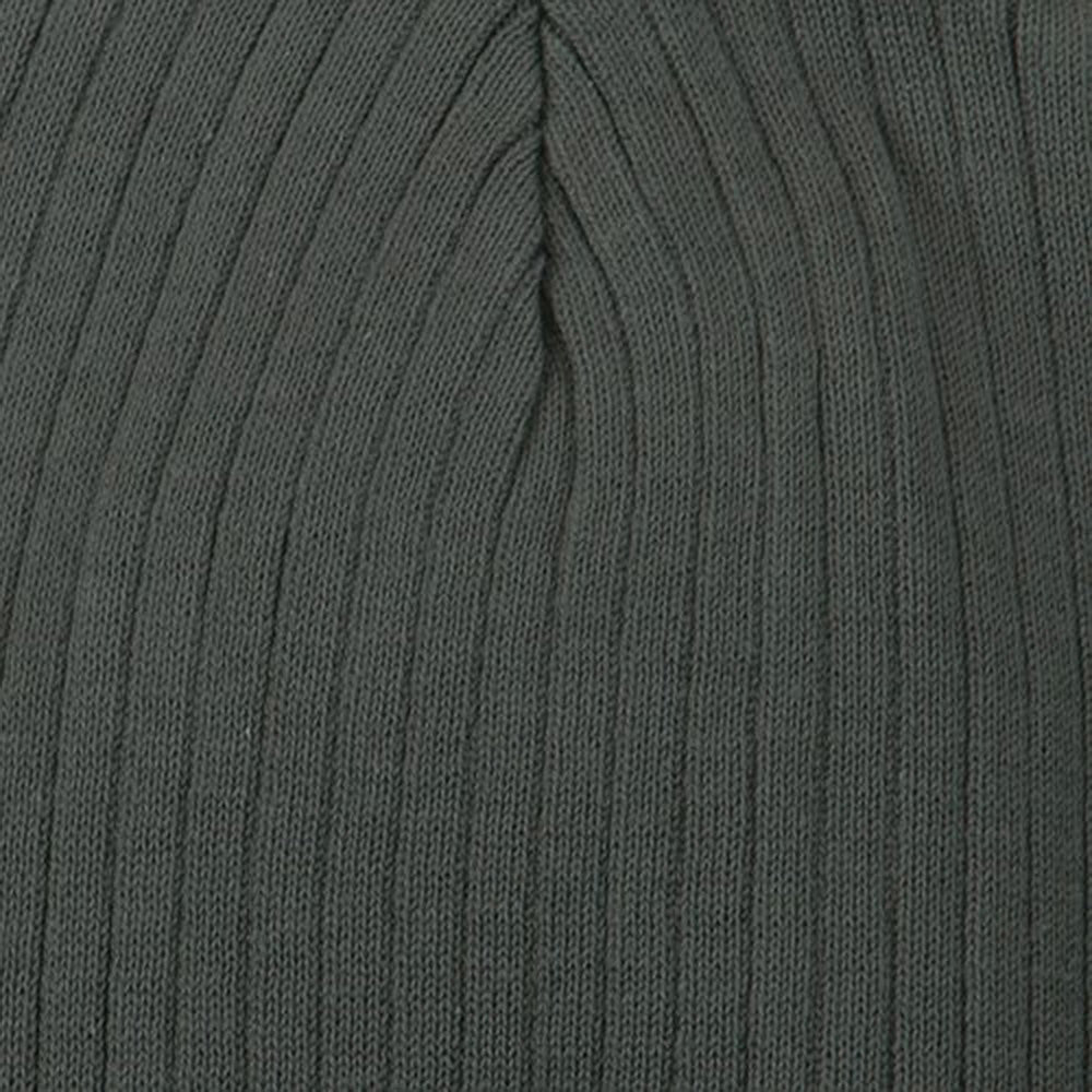 Big Stripe Ribbed Cotton Beanie