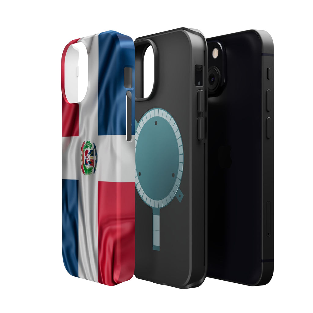 Dominican Republic Flag Magnetic Impact Resistant Phone Case