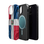 Dominican Republic Flag Magnetic Impact Resistant Phone Case