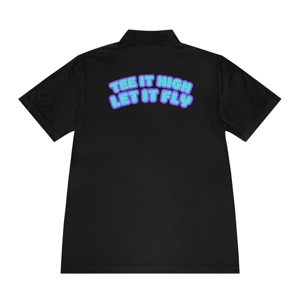 Tee-bone - Golf Polo Shirt with 'Tee It High, Let It Fly' Design