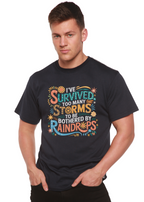 I've Survived Too Many Storms to Be Both Unisex Bamboo/Cotton Graphic T-Shirt