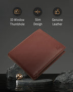 Bifold Wallet With Flip-Up ID Window