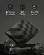 Bifold Wallet With Flip-Up ID Window