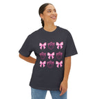 Oversized Tee Smiley Cowboy and Bow Shirt