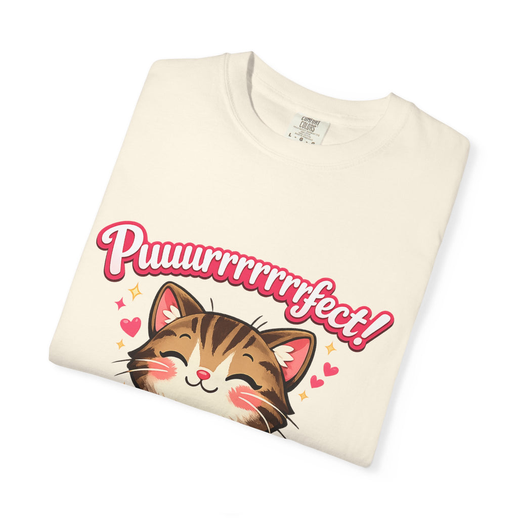 Puuurrrrfect! Cute Tabby Cat Graphic T-Shirt