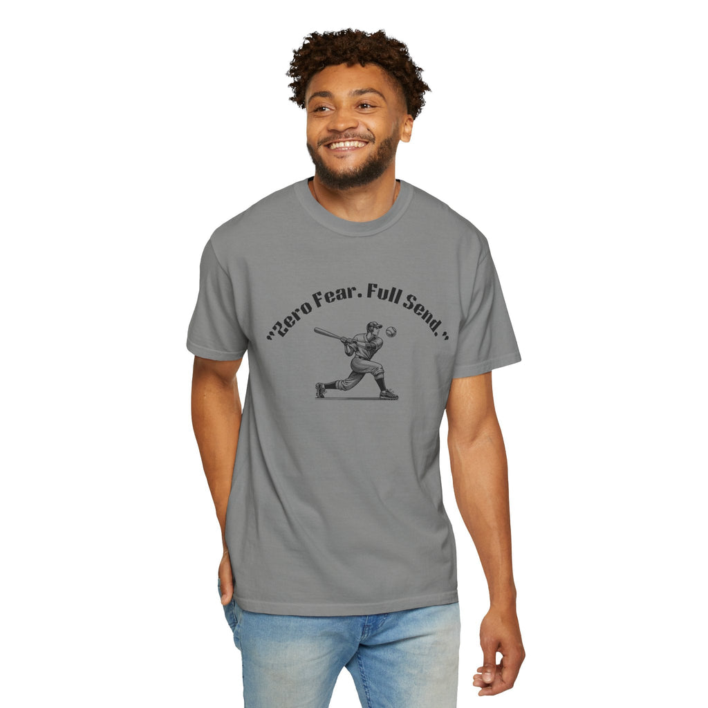 Youth Garment-Dyed T-shirt Zero Fear Full Send Moto Tee