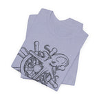 Nautical Octopus Tee, Unisex Short Sleeve Shirt, Ocean Lover Gift, Sea Life T-Shirt, Marine Adventure Apparel, Beach Vibes Wear