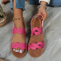 Women Platform Lightweight Women Sandals Velcro Soft Bottom Beach Slippers