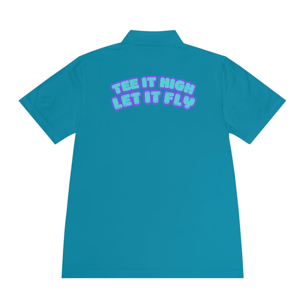 Tee-bone - Golf Polo Shirt with 'Tee It High, Let It Fly' Design