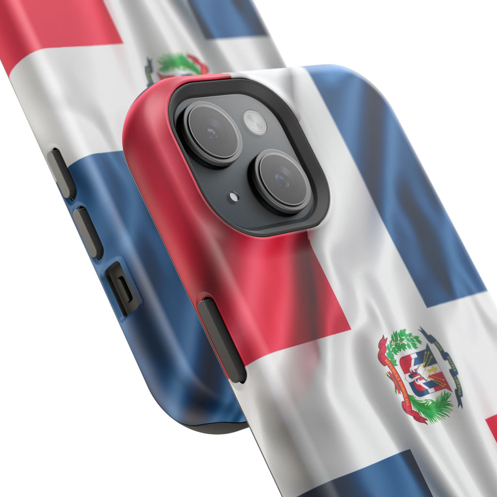 Dominican Republic Flag Magnetic Impact Resistant Phone Case