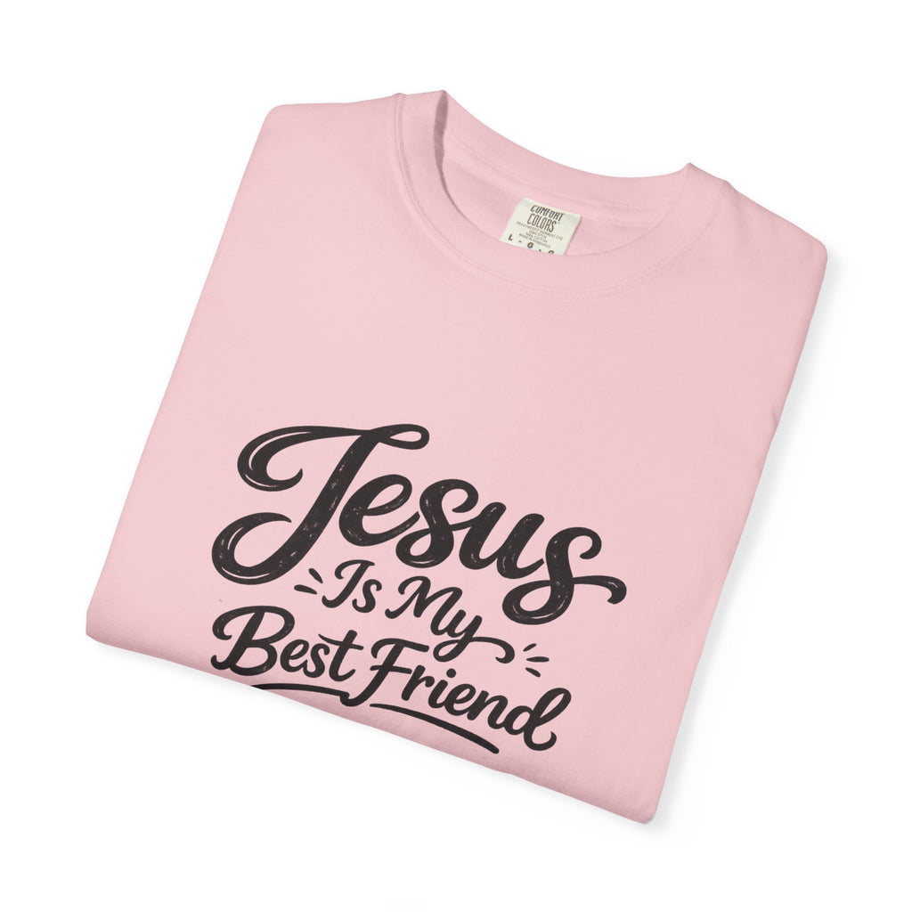 Jesus Is My Best Friend T-Shirt — Faith Christian Tee with Back Cross