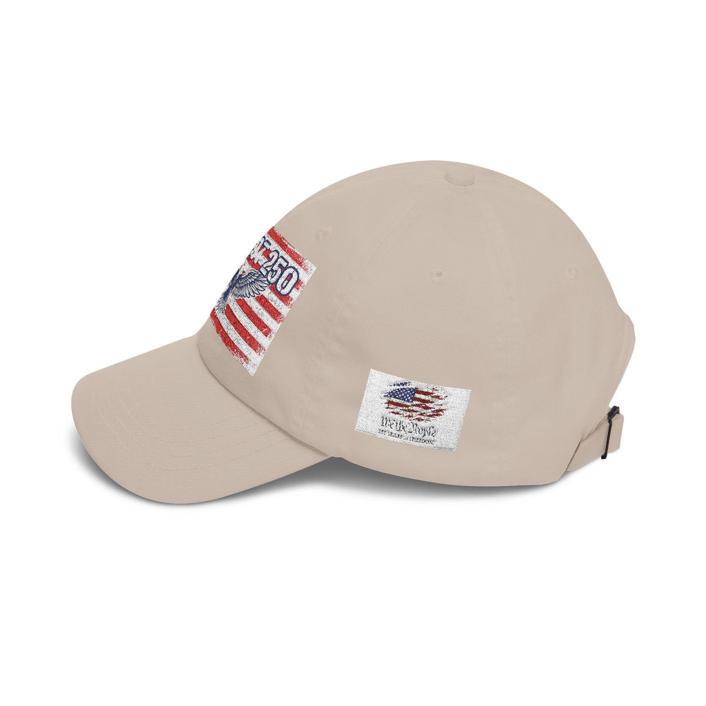 Patriot 250 Eagle Flag Dad Cap | American Flag Vintage Baseball Hat | Vintage USA Eagle Cap | Patriotic Adjustable Baseball Hat | Fourth of July