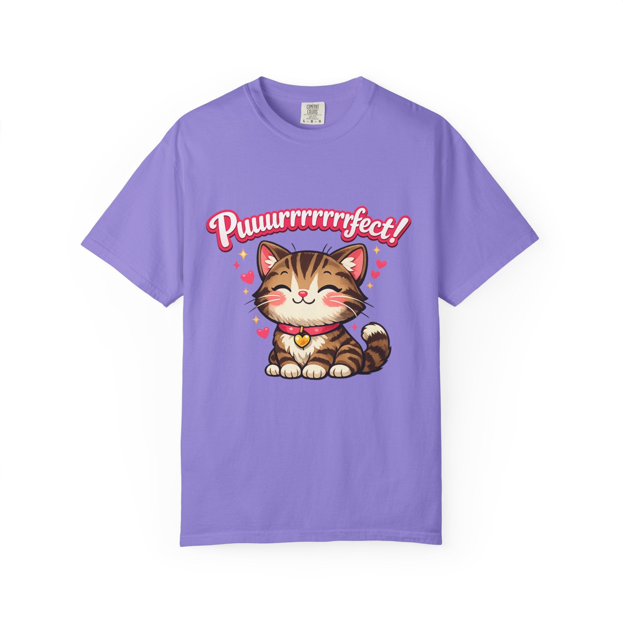 Puuurrrrfect! Cute Tabby Cat Graphic T-Shirt